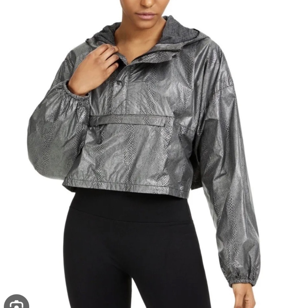 Free People movement hooded crop jacket